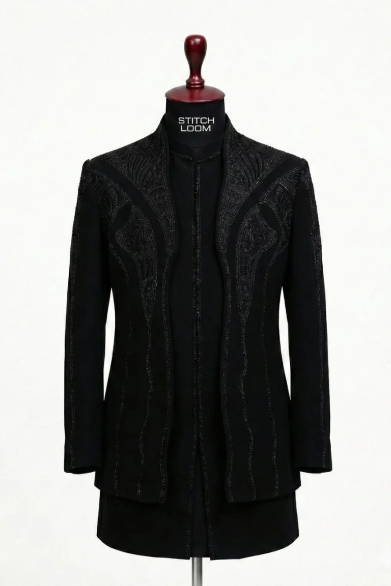 Custom men’s Jodhpuri jacket manufactured in Kerala, India – Stitch Loom