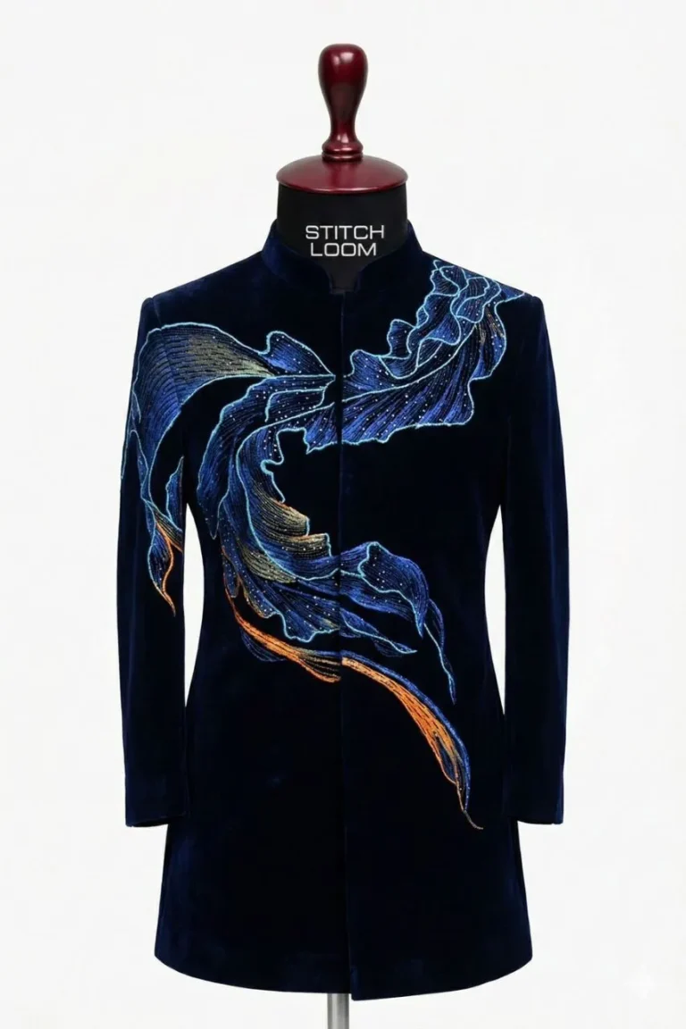 Custom men’s Jodhpuri manufactured in Kerala, India by Stitch Loom